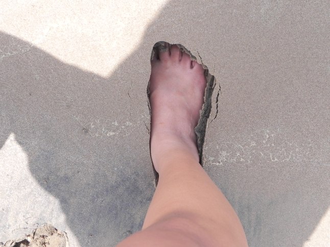 Faced difficulty in walking as our feet would sink deep into the sand